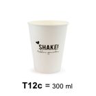 Beker Milkshake Wit T12