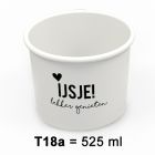 Beker IJsje Wit T18A