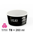Beker IJsje Zwart T8