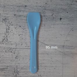 1000 bamboe ijslepels, `puur`, 9,2 cm ijslepel bruin wegwerplepels