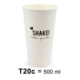 Beker Milkshake Wit T20