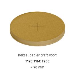 Deksel Paper KRAFT Milkshake, 1000 stuks