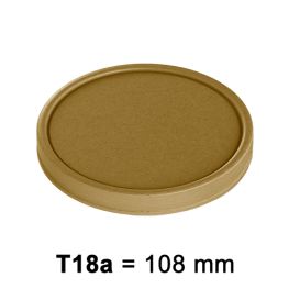 Deksel Paper KRAFT voor T18, 1000 st