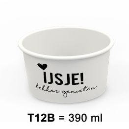 Beker IJsje Wit T12B