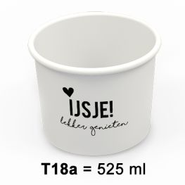 Beker IJsje Wit T18A