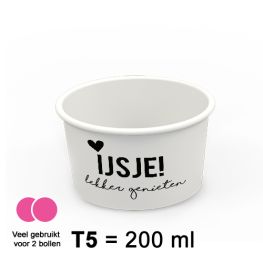 Beker IJsje Wit T5