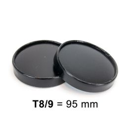 Deksel Paper  ZWART voor T8 en T9, 1000