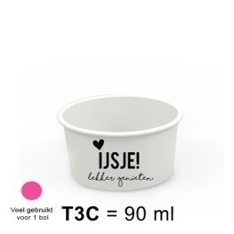 Beker IJsje Wit T3C